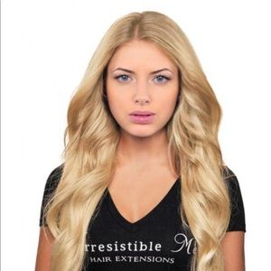 Silky Platinum Blonde Hair Extensions